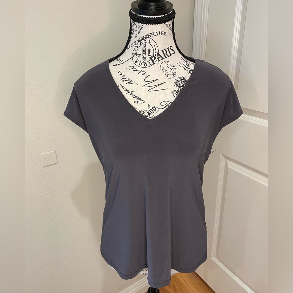 Halogen Size XS Black/Dark Grayish Basic Top - image 1